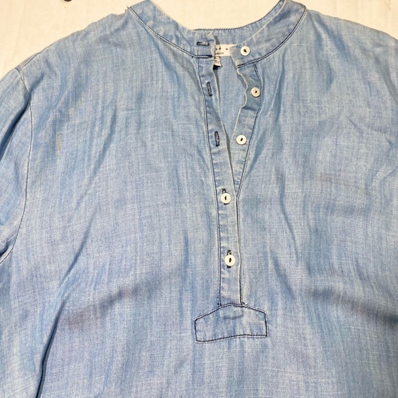 Current Air Anthropologie Los Angles Light Denim Long Sleeves Dress Size S - Picture 4 of 13